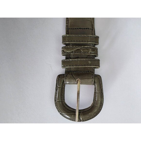 Lejon Alligator Grain Steerhide Leather Belt L Made In USA - Picture 4 of 10